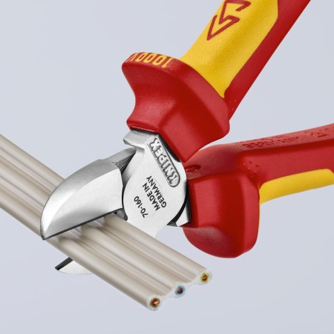 KNIPEX SZCZYPCE TNĄCE BOCZNE IZOLOWANE 160MM KNIPEX SZCZYPCE TNĄCE BOCZNE IZOLOWANE 160MM