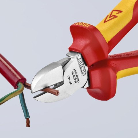 KNIPEX SZCZYPCE TNĄCE BOCZNE IZOLOWANE 160MM KNIPEX SZCZYPCE TNĄCE BOCZNE IZOLOWANE 160MM