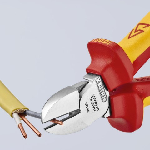 KNIPEX SZCZYPCE TNĄCE BOCZNE IZOLOWANE 160MM KNIPEX SZCZYPCE TNĄCE BOCZNE IZOLOWANE 160MM