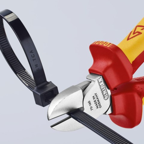 KNIPEX SZCZYPCE TNĄCE BOCZNE IZOLOWANE 160MM KNIPEX SZCZYPCE TNĄCE BOCZNE IZOLOWANE 160MM