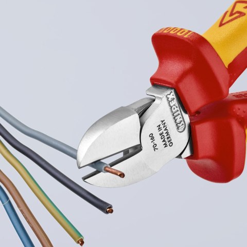 KNIPEX SZCZYPCE TNĄCE BOCZNE IZOLOWANE 160MM KNIPEX SZCZYPCE TNĄCE BOCZNE IZOLOWANE 160MM