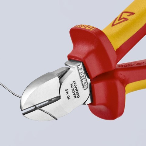 KNIPEX SZCZYPCE TNĄCE BOCZNE IZOLOWANE 160MM KNIPEX SZCZYPCE TNĄCE BOCZNE IZOLOWANE 160MM