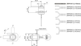 LOB ZAMEK KASETOWY NIKIEL ZKP-41 A1