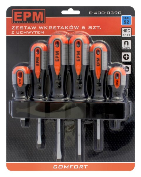 EPM ZESTAW WKRĘTAKÓW 6 SZTUK COMFORT EPM ZESTAW WKRĘTAKÓW 6 SZTUK COMFORT