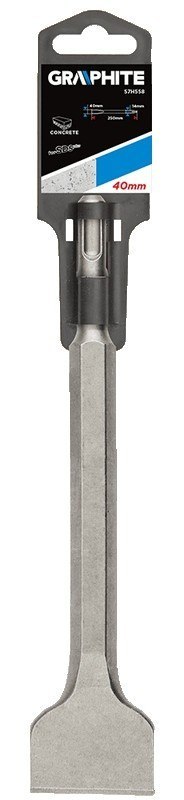 GRAPHITE DŁUTO SDS PLUS 40*14*250MM GRAPHITE DŁUTO SDS PLUS 40*14*250MM