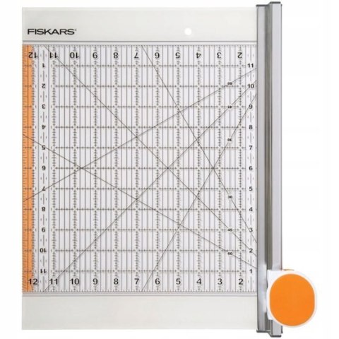 FISKARS GILOTYNA Z OBROTOWYM OSTRZEM I LINIJKĄ 12"X12" FISKARS GILOTYNA Z OBROTOWYM OSTRZEM I LINIJKĄ 12"X12"