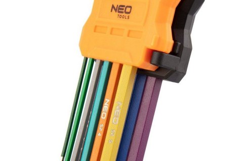 NEO KLUCZE SZEŚCIOKĄTNE 1.5-10MM 9 SZTUK KOLOROWE NEO KLUCZE SZEŚCIOKĄTNE 1.5-10MM 9 SZTUK KOLOROWE