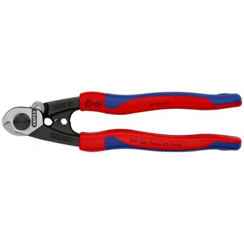 KNIPEX NOŻYCE DO LIN STALOWYCH 190MM. KNIPEX NOŻYCE DO LIN STALOWYCH 190MM.