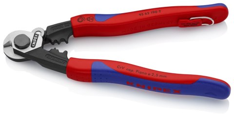 KNIPEX NOŻYCE DO LIN STALOWYCH 190MM. KNIPEX NOŻYCE DO LIN STALOWYCH 190MM.