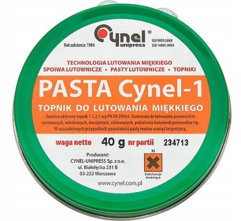 CYNEL PASTA CYNEL-1 40GR CYNEL PASTA CYNEL-1 40GR