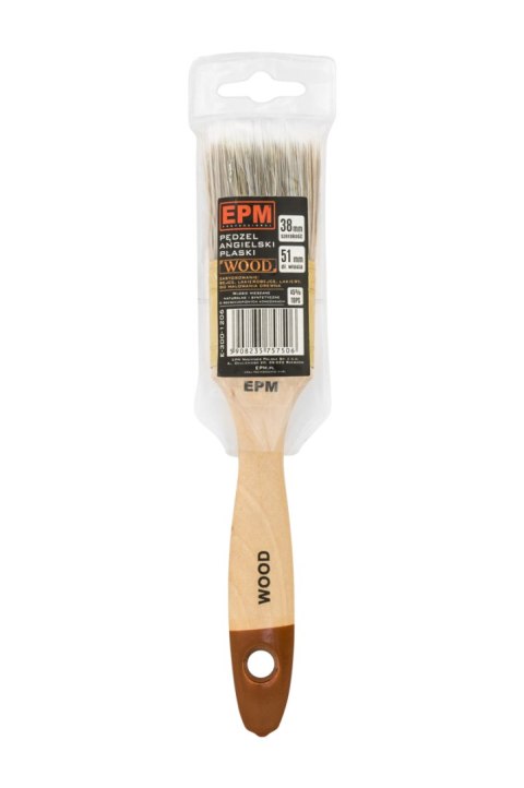 EPM PĘDZEL ANGIELSKI PŁASKI WOOD 76MM - 3' EPM PĘDZEL ANGIELSKI PŁASKI WOOD 76MM - 3'