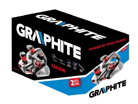 GRAPHITE STRUG ELEKTRYCZNY 1300W SZEROKOŚĆ STRUGANIA 110MM GRAPHITE STRUG ELEKTRYCZNY 1300W SZEROKOŚĆ STRUGANIA 110MM
