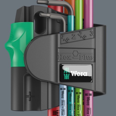 WERA ZESTAW KLUCZY TRZPIENIOWYCH 950/7 HEX-PLUS MULTICOLOUR WERA ZESTAW KLUCZY TRZPIENIOWYCH 950/7 HEX-PLUS MULTICOLOUR