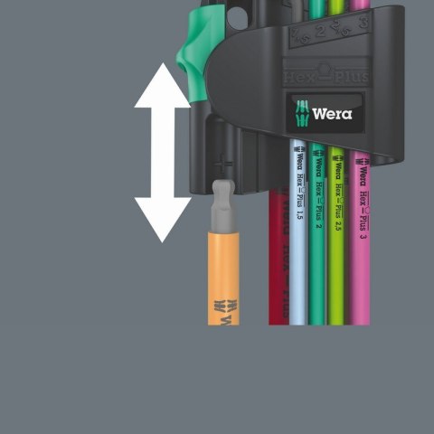 WERA ZESTAW KLUCZY TRZPIENIOWYCH 950/7 HEX-PLUS MULTICOLOUR WERA ZESTAW KLUCZY TRZPIENIOWYCH 950/7 HEX-PLUS MULTICOLOUR