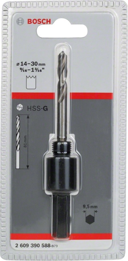 BOSCH ADAPTER 6-KĄT. 9.5MM HEX 1/2-20 HSS-G BOSCH ADAPTER 6-KĄT. 9.5MM HEX 1/2-20 HSS-G