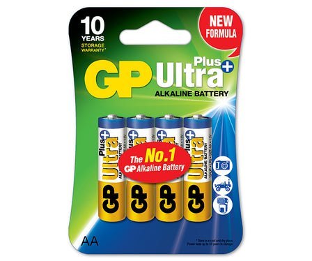 GP BATTERY BATERIA ULTRA+ ALKALINE AA LR6 1.5V 4 SZTUKI GP BATTERY BATERIA ULTRA+ ALKALINE AA LR6 1.5V 4 SZTUKI