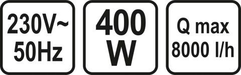 VOREL POMPA ZATAPIALNA DO BRUDNEJ WODY 400W VOREL POMPA ZATAPIALNA DO BRUDNEJ WODY 400W