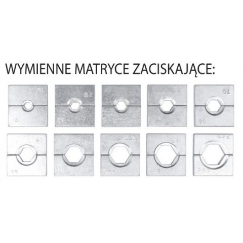 YATO PRASKA HYDRAULICZNA, RĘCZNA DO ZACISKANIA KOŃCÓWEK 16-240MM2 YATO PRASKA HYDRAULICZNA, RĘCZNA DO ZACISKANIA KOŃCÓWEK 16-240MM2