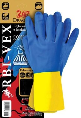 UN RĘKAWICE GUMOWE RBI-VEX ROZMIAR 10