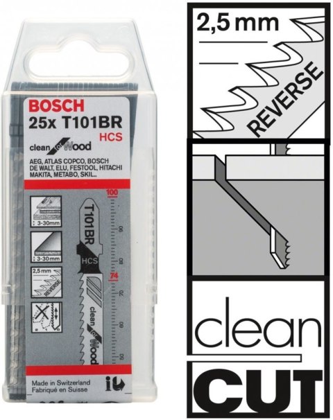 BOSCH BRZESZCZOT DO WYRZYNARKI T101BR 25SZT BOSCH BRZESZCZOT DO WYRZYNARKI T101BR 25SZT