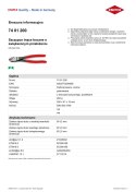 KNIPEX SZCZYPCE TNĄCE BOCZNE O ZWIĘKSZONYM PRZEŁOŻENIU 200MM