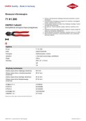 KNIPEX SZCZYPCE TNĄCE PRZEGUBOWE COBOLT 200MM