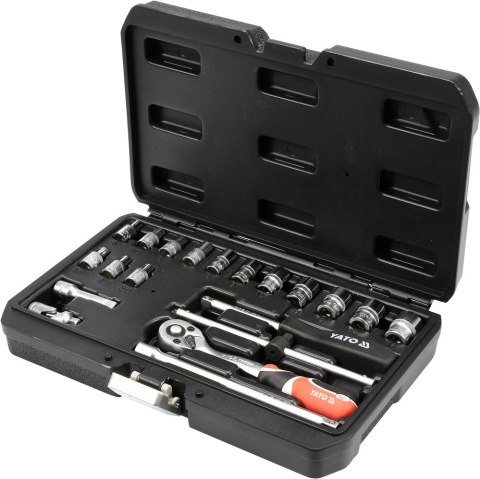YATO ZESTAW NARZĘDZIOWY 1/4'' 20 CZĘŚCI XS YATO ZESTAW NARZĘDZIOWY 1/4'' 20 CZĘŚCI XS