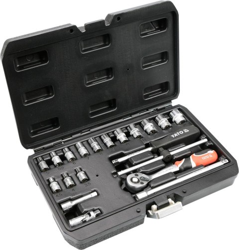 YATO ZESTAW NARZĘDZIOWY 1/4'' 20 CZĘŚCI XS YATO ZESTAW NARZĘDZIOWY 1/4'' 20 CZĘŚCI XS