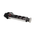 ORNO GNIAZDO MEBLOWE 3X2P+Z USBX2 BLATU 6CM BLOK INOX 1,8M
