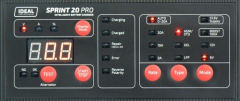 IDEAL PROSTOWNIK Z ROZRUCHEM SPRINT WET/AGM 20 PRO IDEAL PROSTOWNIK Z ROZRUCHEM SPRINT WET/AGM 20 PRO
