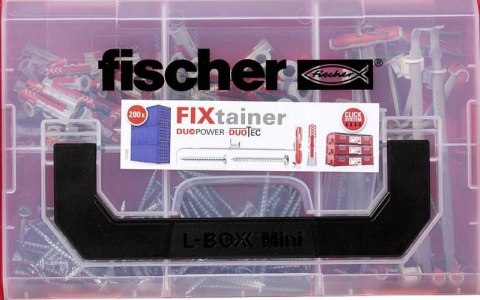 FISCHER FIXTAINER KOŁKI DUOPOWER 200+WKRĘTY+DUOTEC FISCHER FIXTAINER KOŁKI DUOPOWER 200+WKRĘTY+DUOTEC