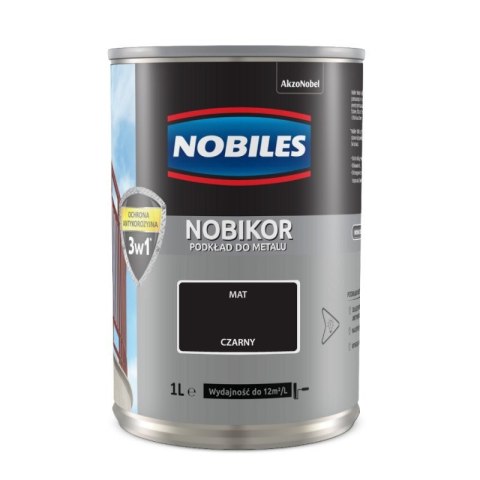 NOBILES NOBILES ANTYKOROZYJNY PODKŁAD FTALOWY NOBIKOR CZARNY 1L NOBILES NOBILES ANTYKOROZYJNY PODKŁAD FTALOWY NOBIKOR CZARNY 1L