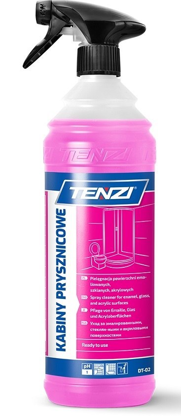 TENZI ŚRODEK DO MYCIA KABIN PRYSZNICOWYCH, CERAMIKI, ARMATURY 1L TENZI ŚRODEK DO MYCIA KABIN PRYSZNICOWYCH, CERAMIKI, ARMATURY 1L