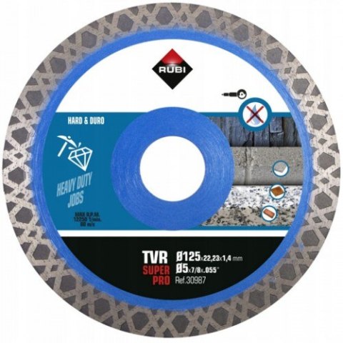 RUBI TARCZA TURBO VIPER - TVR SUPERPRO 125MM RUBI TARCZA TURBO VIPER - TVR SUPERPRO 125MM