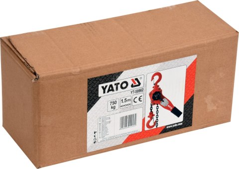 YATO WCIĄGNIK ŁAŃCUCHOWY - DŹWIGNIOWY 1.5T YATO WCIĄGNIK ŁAŃCUCHOWY - DŹWIGNIOWY 1.5T