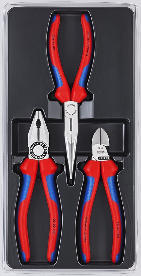 KNIPEX ZESTAW SZCZYPIEC DO PRAC WARSZTATOWYCH I SERWISOWYCH 3SZT. KNIPEX ZESTAW SZCZYPIEC DO PRAC WARSZTATOWYCH I SERWISOWYCH 3SZT.