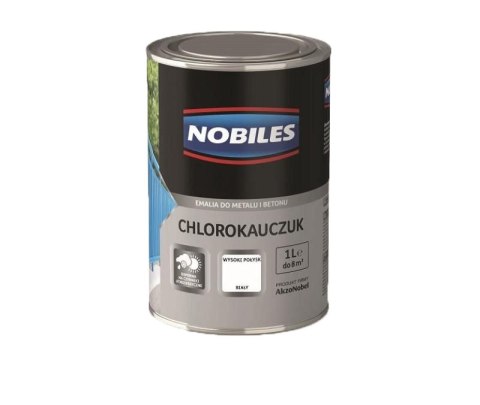 NOBILES EMALIA CHLOROKAUCZUKOWA BIAŁY 0.9L NOBILES EMALIA CHLOROKAUCZUKOWA BIAŁY 0.9L