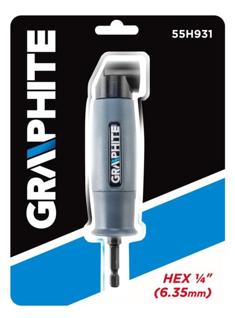 GRAPHITE KĄTOWA NASADKA WIERTARSKA NA BIT 1/4'' GRAPHITE KĄTOWA NASADKA WIERTARSKA NA BIT 1/4''
