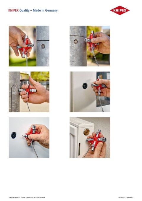 KNIPEX KLUCZ UNIWERSALNY DO WSZYSTKICH STANDARDOWYCH TABLIC ROZDZI. KNIPEX KLUCZ UNIWERSALNY DO WSZYSTKICH STANDARDOWYCH TABLIC ROZDZI.