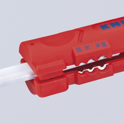 KNIPEX NARZĘDZIE DO ŚCIĄGANIA IZOLACJI Z KABLI PŁASKICH I OKRĄGŁYCH KNIPEX NARZĘDZIE DO ŚCIĄGANIA IZOLACJI Z KABLI PŁASKICH I OKRĄGŁYCH