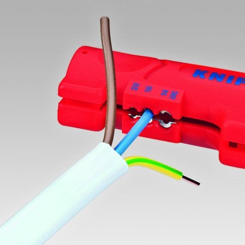 KNIPEX NARZĘDZIE DO ŚCIĄGANIA IZOLACJI Z KABLI PŁASKICH I OKRĄGŁYCH KNIPEX NARZĘDZIE DO ŚCIĄGANIA IZOLACJI Z KABLI PŁASKICH I OKRĄGŁYCH