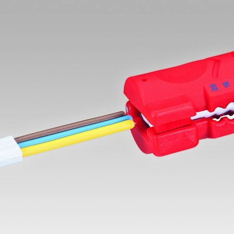 KNIPEX NARZĘDZIE DO ŚCIĄGANIA IZOLACJI Z KABLI PŁASKICH I OKRĄGŁYCH KNIPEX NARZĘDZIE DO ŚCIĄGANIA IZOLACJI Z KABLI PŁASKICH I OKRĄGŁYCH
