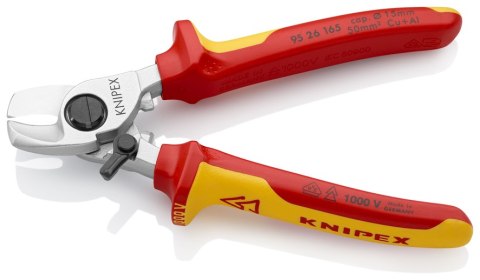 KNIPEX NOŻYCE DO KABLI ZE SPRĘŻYNĄ ROZWIERAJĄCĄ IZOLOWANE 165MM KNIPEX NOŻYCE DO KABLI ZE SPRĘŻYNĄ ROZWIERAJĄCĄ IZOLOWANE 165MM