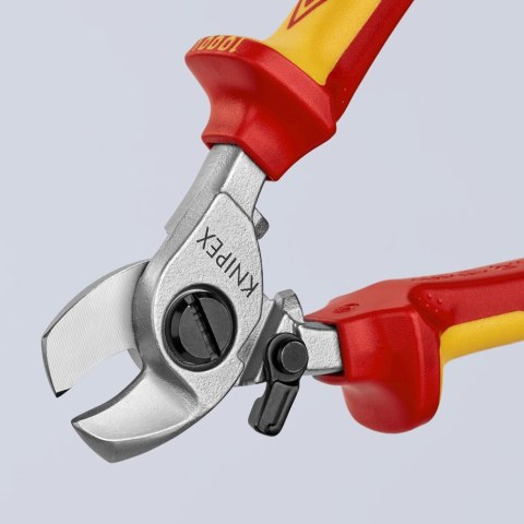 KNIPEX NOŻYCE DO KABLI ZE SPRĘŻYNĄ ROZWIERAJĄCĄ IZOLOWANE 165MM KNIPEX NOŻYCE DO KABLI ZE SPRĘŻYNĄ ROZWIERAJĄCĄ IZOLOWANE 165MM