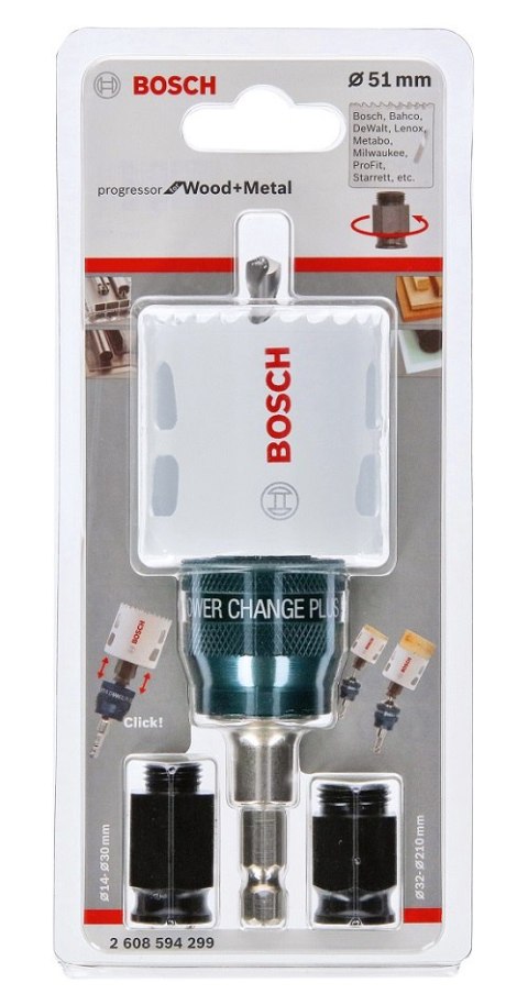 BOSCH PIŁA OTWORNICA PROGRESSOR F/W&M STARTER KIT 51MM BOSCH PIŁA OTWORNICA PROGRESSOR F/W&M STARTER KIT 51MM