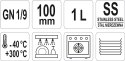 YATO GASTRO POJEMNIK GASTRONOMICZNY GN 1/9 100MM