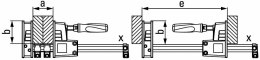 BESSEY ŚCISK STOLARSKI POŁNOWYMIAROWY REGULOWANY 2000*95MM.