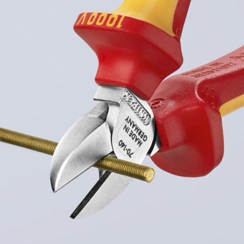 KNIPEX SZCZYPCE TNĄCE BOCZNE IZOLOWANE 140MM KNIPEX SZCZYPCE TNĄCE BOCZNE IZOLOWANE 140MM