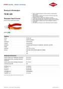 KNIPEX SZCZYPCE TNĄCE BOCZNE IZOLOWANE 140MM