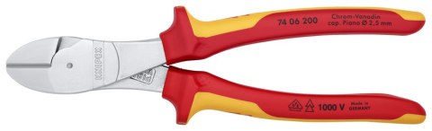 KNIPEX SZCZYPCE TNĄCE BOCZNE O ZWIĘKSZONYM PRZEŁOŻENIU 200MM KNIPEX SZCZYPCE TNĄCE BOCZNE O ZWIĘKSZONYM PRZEŁOŻENIU 200MM